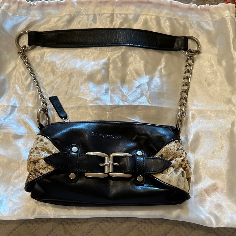 Black and Tan Shoulder Bag